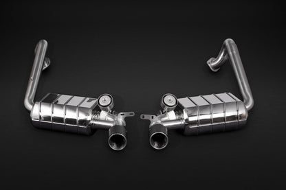 Porsche 981/982 Boxster/Cayman/GT4/718 - Valved Exhaust with Carbon Tips (for PSE) image 2