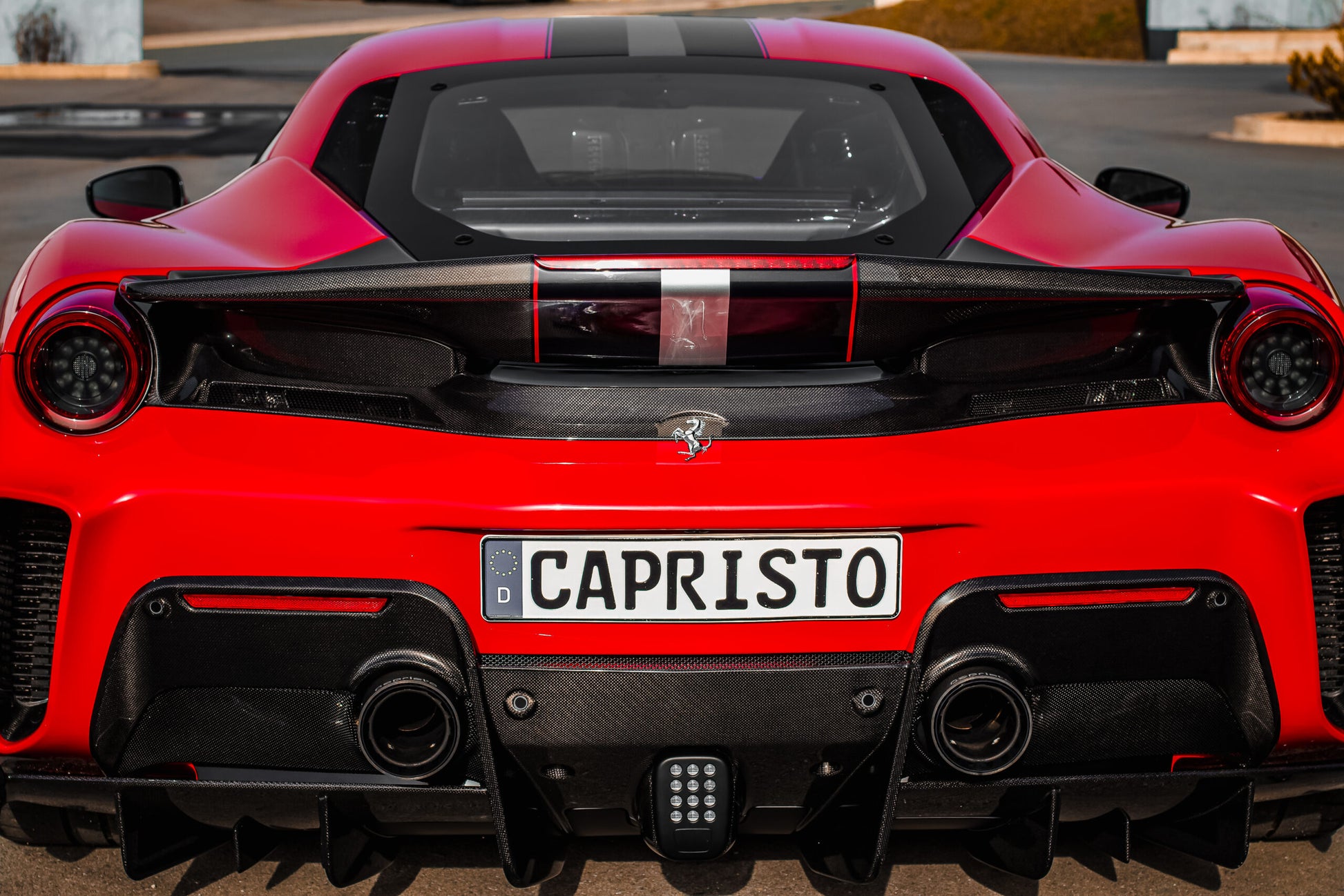 Ferrari 488 Pista - Carbon End Pipe Shells image 2