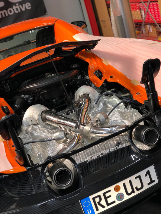 Mclaren 675LT - Valved Exhaust with Cat Deletes and Carbon Fiber Tips (CES3) image 5