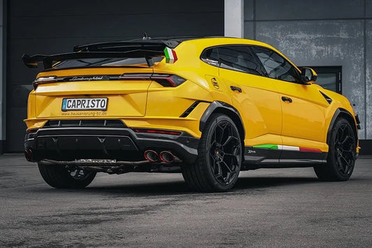 Lamborghini Urus Performante - Valved Exhaust with Middle Silencer Spare and Wicrom "Performante" Tips (for OE Actuators) image 2