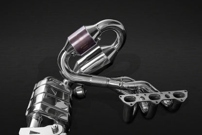 Porsche 991.1 GT3/3RS - Racing Valved Exhaust with Headers, 200 Cell Sports Cat, and Carbon Engine Cover (CES3) image 2