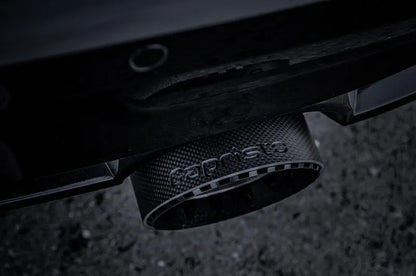 Nissan Z (RZ34) - Valved Exhaust with Center Silencer Delete and Carbon/Wicrom Tips (CES3) image 3