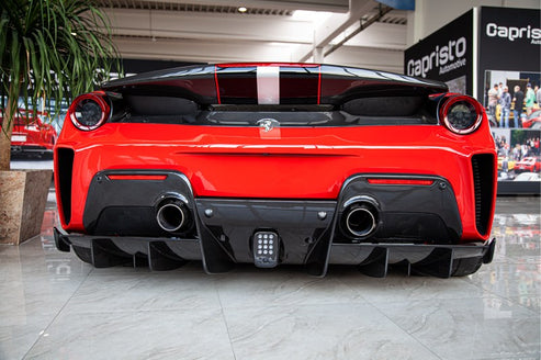 Ferrari 488 Pista - Carbon Fiber Rear Diffuser – Capristo Exhaust