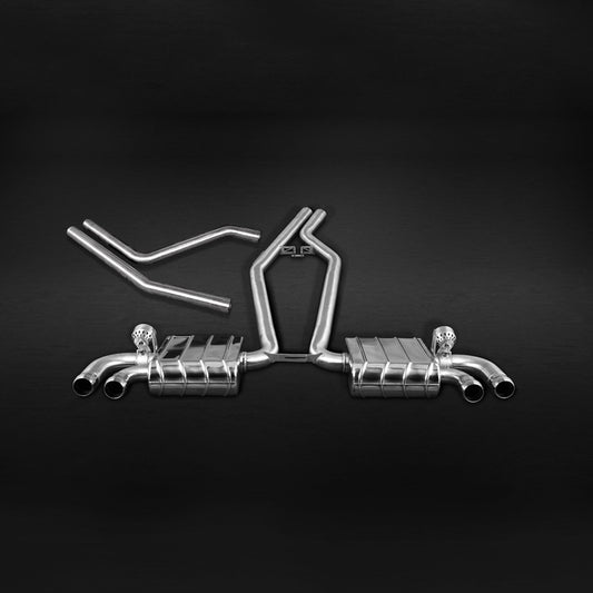 Porsche 958 Cayenne V8 GTS (12-14) - Valved Exhaust with Mid-Silencer Delete (CES3) image 0