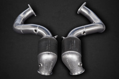 Aston Martin Vantage V12 (AE31) - 250 Cell Sports Cat Downpipes (with Heat Blankets) image 2
