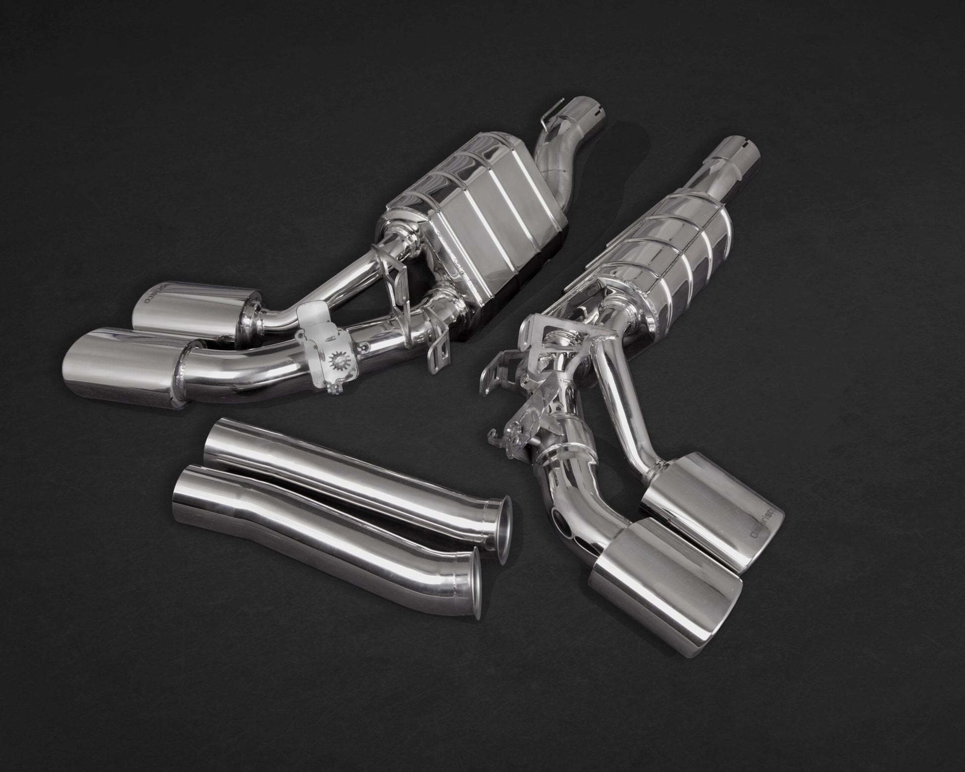 Mercedes AMG G63 (W463A) 4L BiTurbo - ECE Valved Dual Mufflers (for OE Valves) image 0