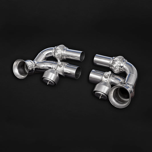 Porsche 991 GT3/RS/911R - Valved Middle Silencer Delete Pipes image 0