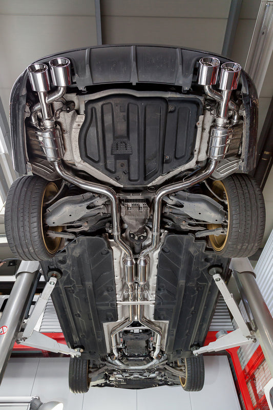 Mercedes AMG C63 (W204) Black Series - Valved Exhaust with Mid-Silencer Delete Pipes (CES3) image 3