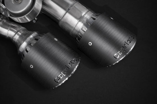 Porsche 971 Panamera GTS/Turbo/S - Valved Exhaust with Mid-Pipes and Carbon Tips (CES3) image 4