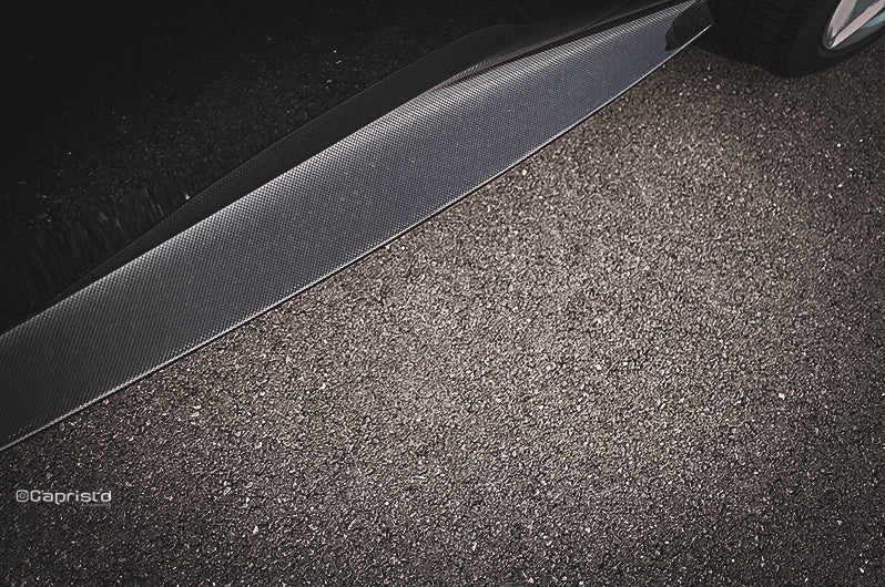 Ferrari Roma - Carbon Fiber Side Skirts (with Large Fin) image 1