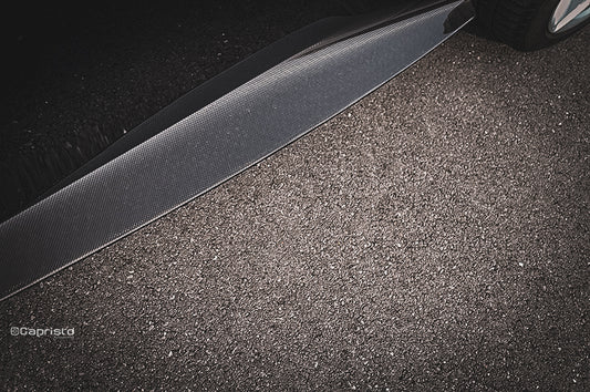 Ferrari Roma - Carbon Fiber Side Skirts (with Large Fin) image 1