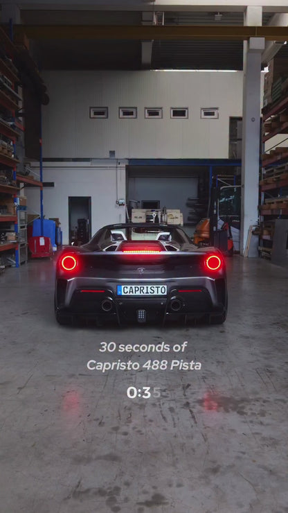 Ferrari 488 Pista - Valved Exhaust