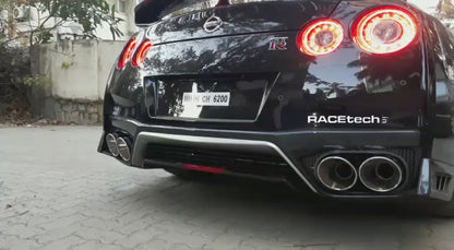 Nissan GTR MK3/4/Nismo - Valved Exhaust (ECE) Mid-Silencer Back System with Carbon Tips (CES3)
